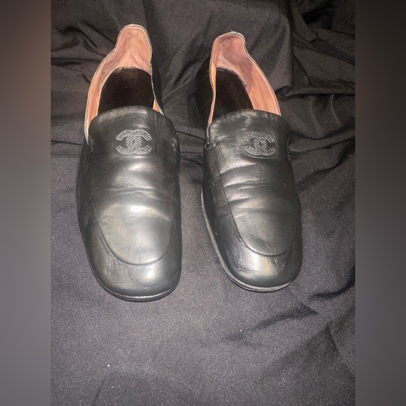❌❌SOLD DO NOT BUY❌❌Chanel Black Leather Ballet flats. 
Sz 40.5. - Picture 1 of 7